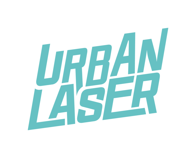logo urban laser turquoise